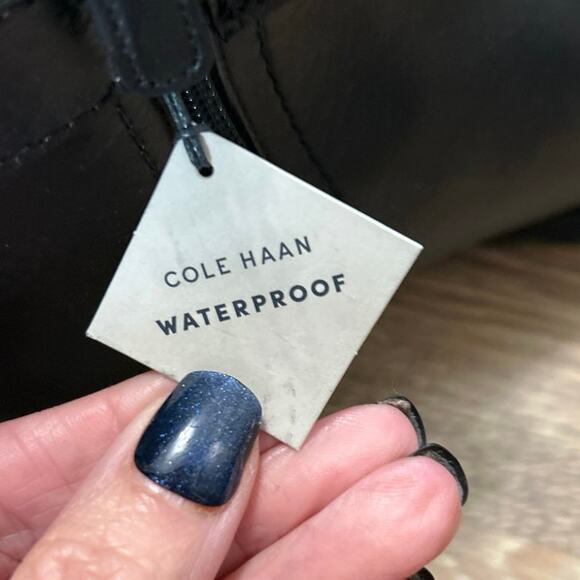 Cole Haan Catherine Waterproof Block Heel Booties 7.5 Chunky - Picture 7 of 12